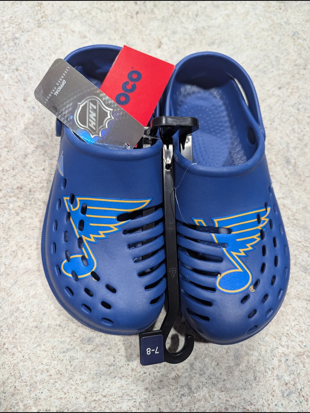 St. Louis Blues Clog Shoes Men's 7-8